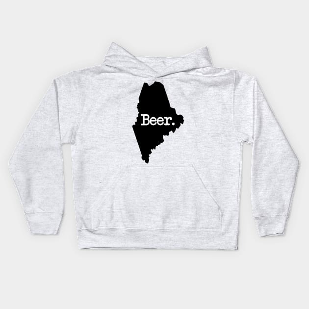 Maine Beer ME Kids Hoodie by mindofstate